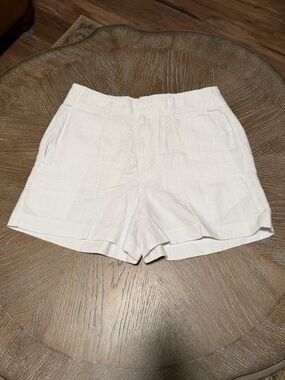 Madewell Women’s White 100% Linen Shorts